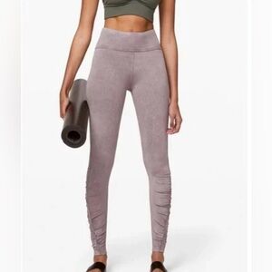Lululemon Inner Glow In Washed Half Moon Leggings size 6